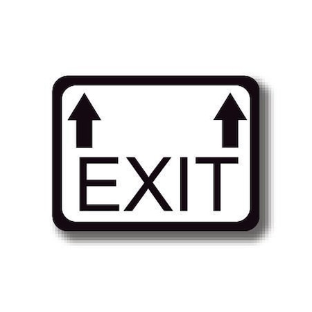 Ergomat 24in x 18in RECTANGLE SIGNS - Exit DSV-SIGN 432 #2136 -UEN